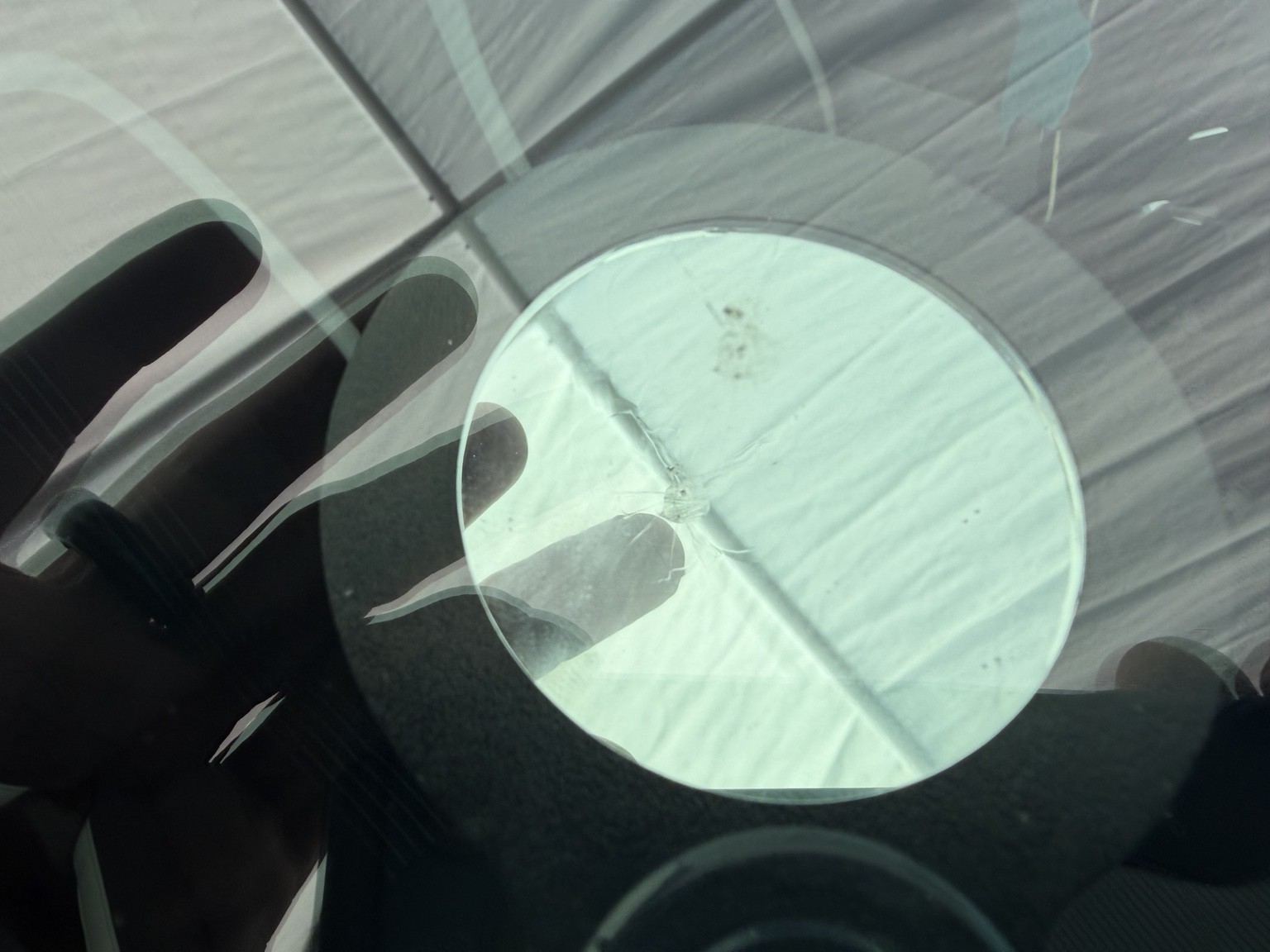 Windshield after repair